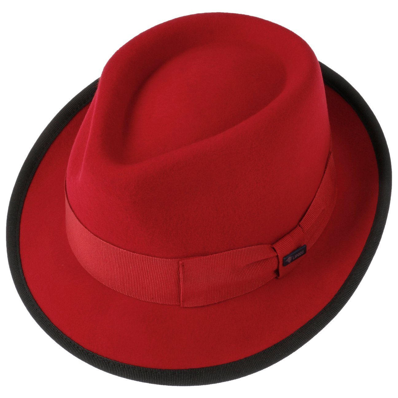 Lipodo Trilby (1-St) Trilby mit Ripsband, Made in Italy