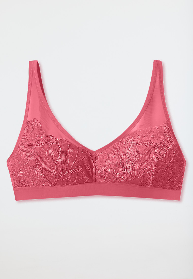 Soft BH bügellos Racerback pink - Modal & Lace