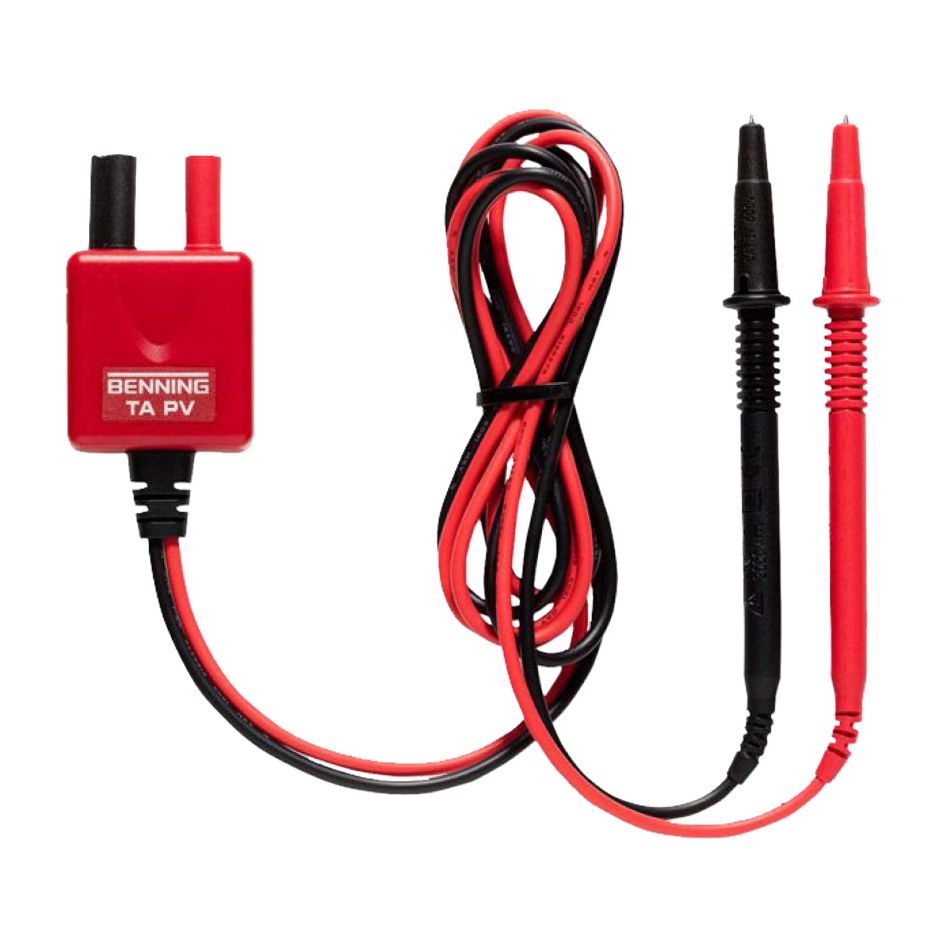 Adaptateur de mesure Benning TA 4 PV 4 mm CAT III, 1000 V pour MM-10 PV et CM 10-PV (réf. Benning 10217846).