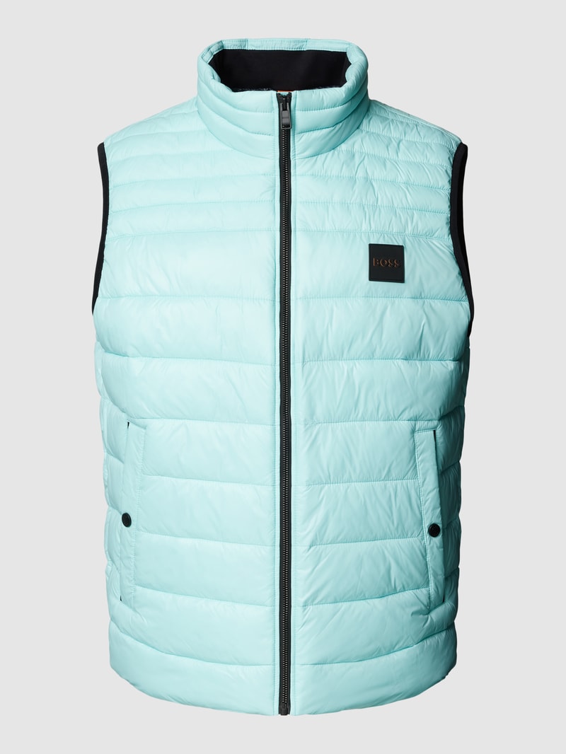Steppweste mit Stehkragen Modell 'Odeno' in mint