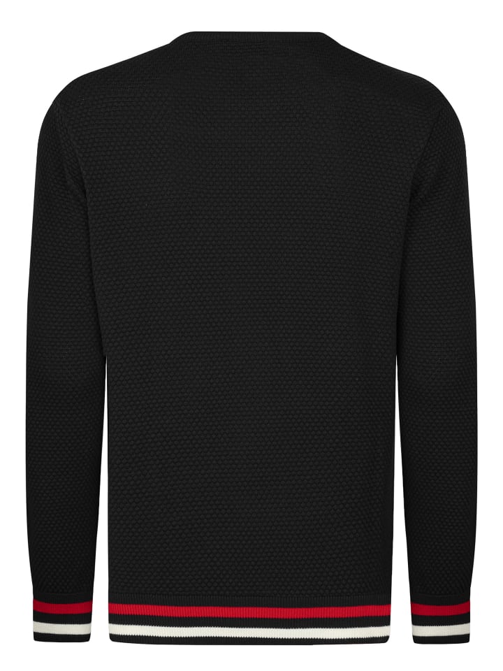 Felix Hardy Rundhals Baumwollpullover in Schwarz günstig kaufen