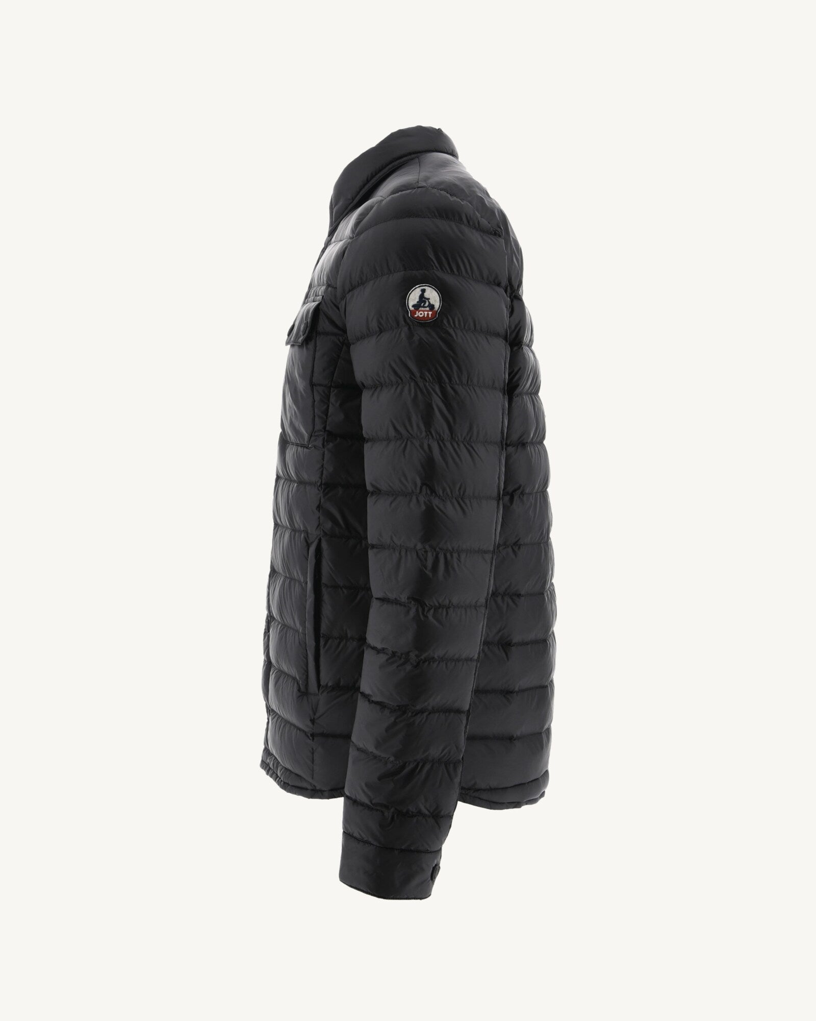 Doudoune légère col chemise Noir Cris