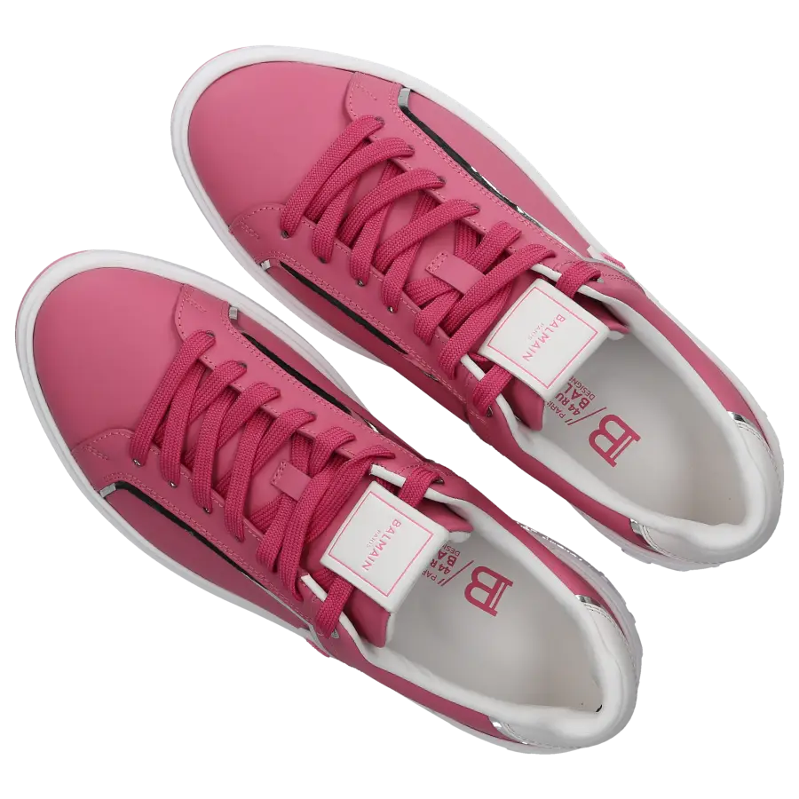 Balmain - Sneaker low B-COURT Kalbsleder - pink