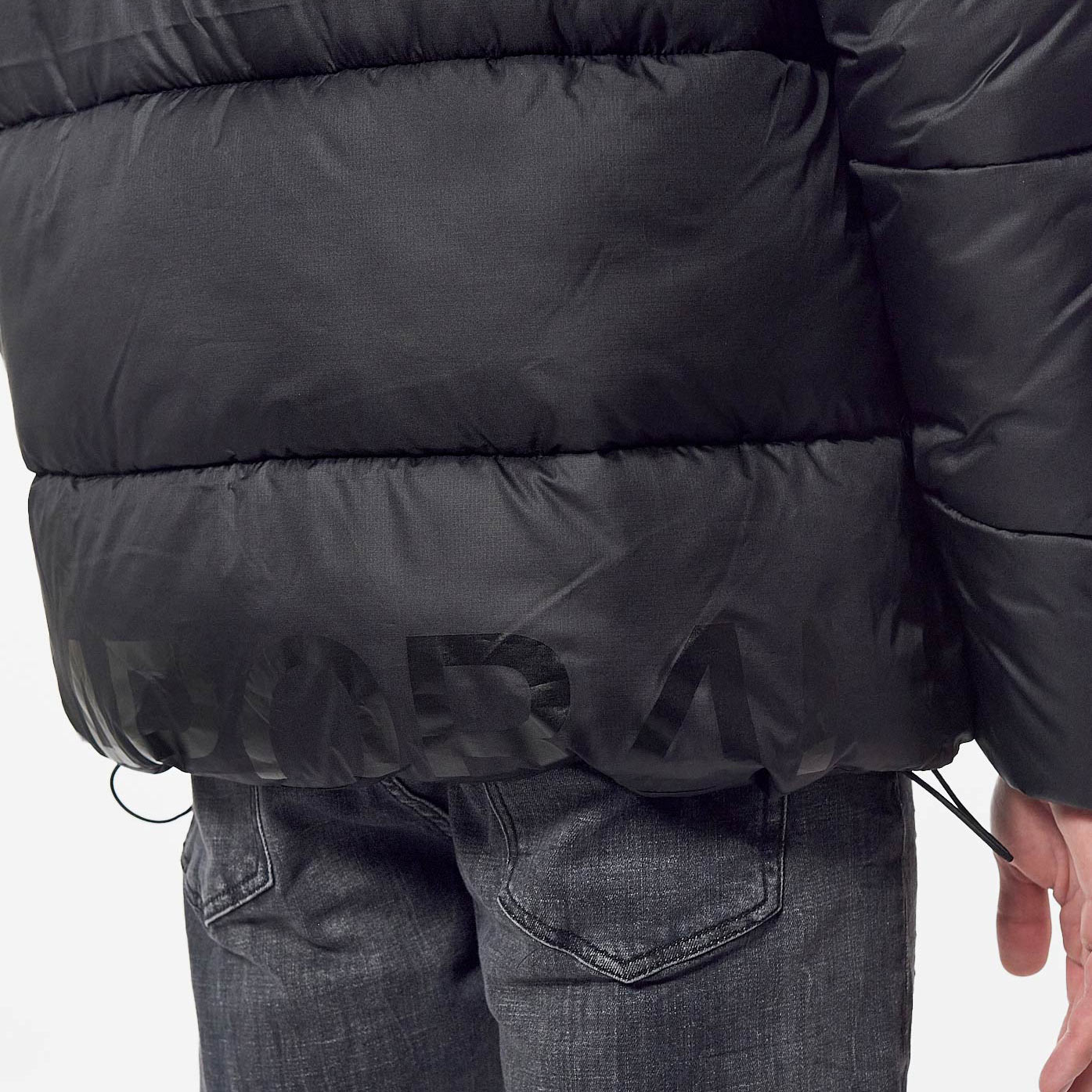 SIMON  Doudoune noire Homme en 100% polyester recyclé