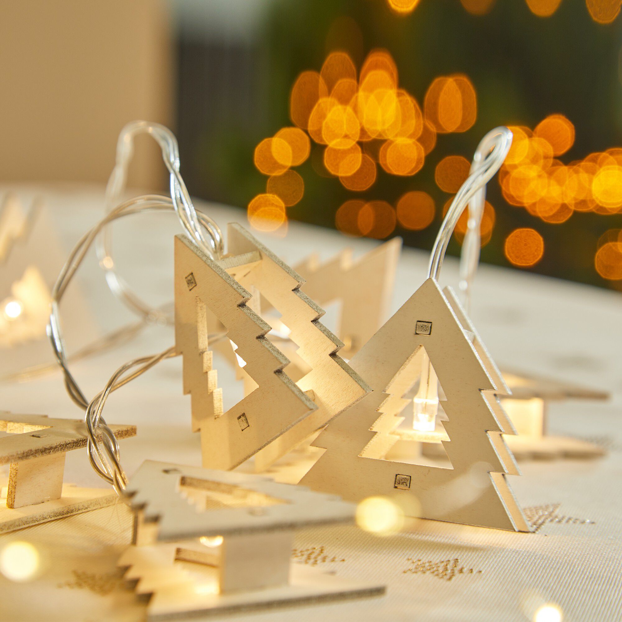 Guirlande lumineuse sapins à leds