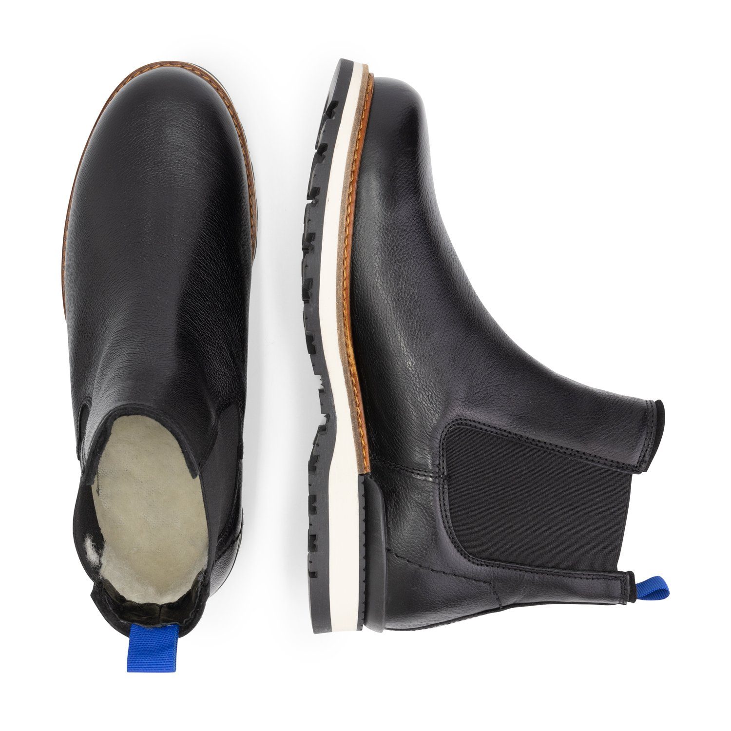 Travelin' Ravik Men Chelseaboots (Schnürsenkel und Reißverschlüss) wollgefüttert