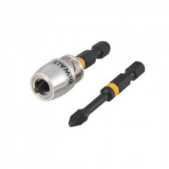 Accessoires DeWalt DT70535T-QZ Porte-embouts à impact extrême Maglock + 2 embouts Pz2 50 mm