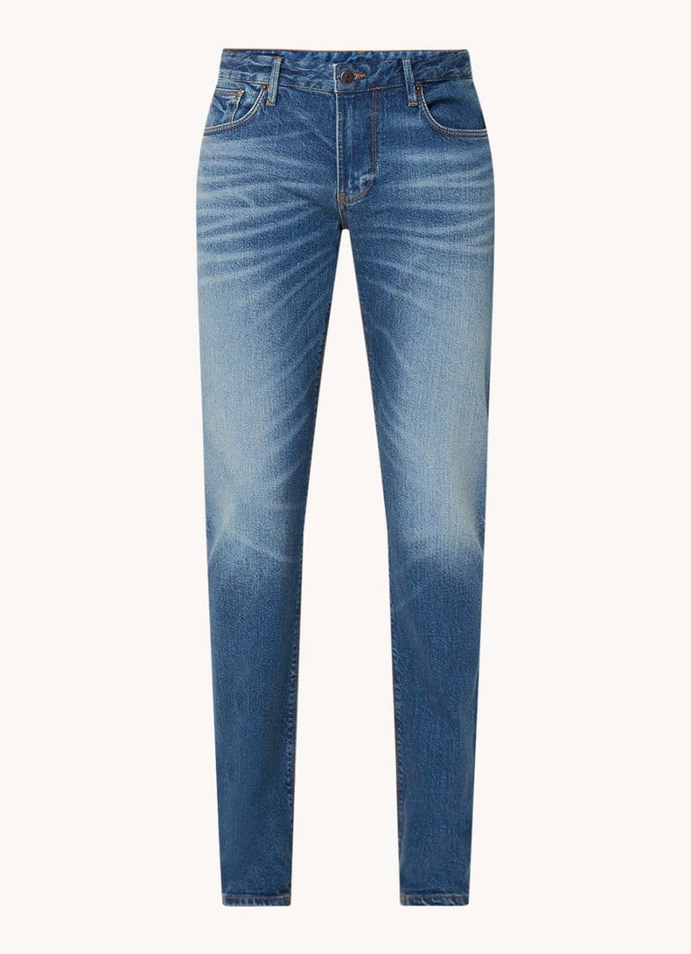 Blugi Emporio Armani slim fit, spălare medie