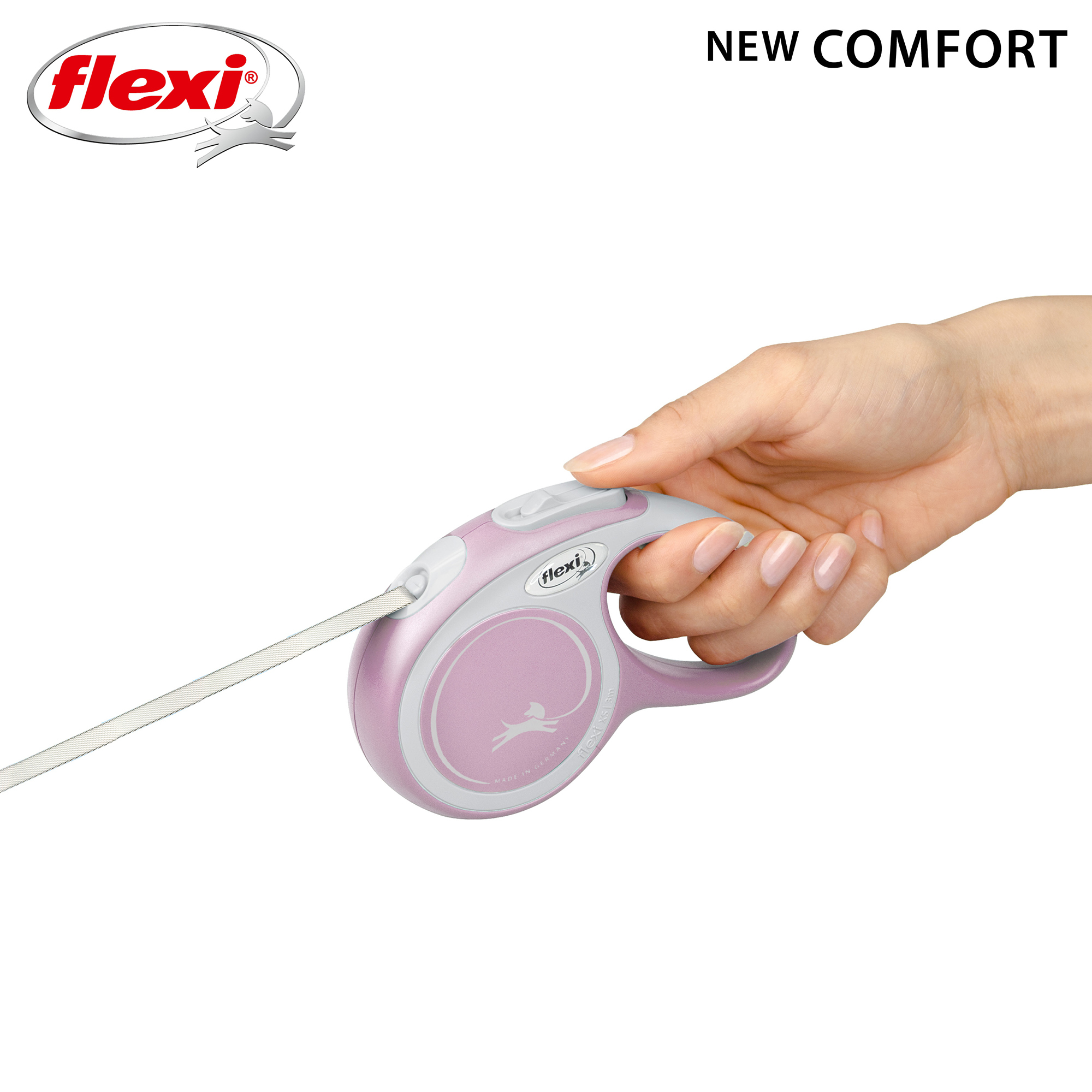 Flexi Hundeleinen Flexi New Comfort Gurt rosa XS, 3 m, 12 kg