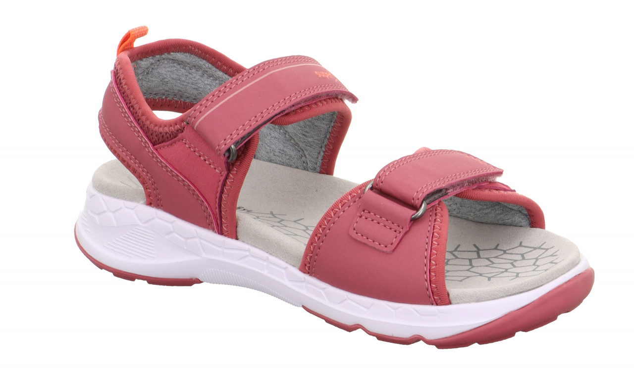 CRISS CROSS - Pink/OrangeSandale mit Klettverschluss