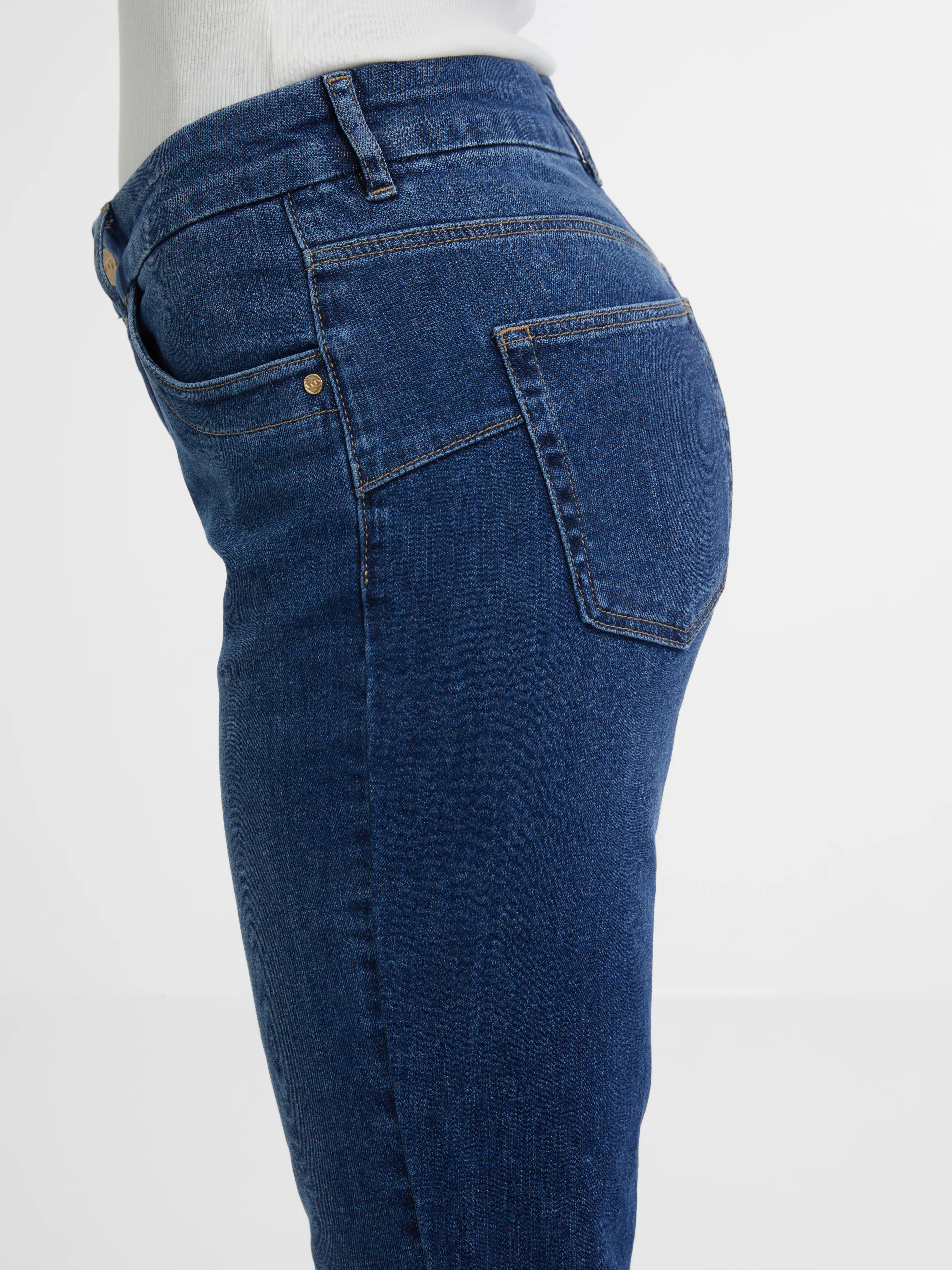 Dunkelblaue Damen-Bootcut-Jeans ORSAY