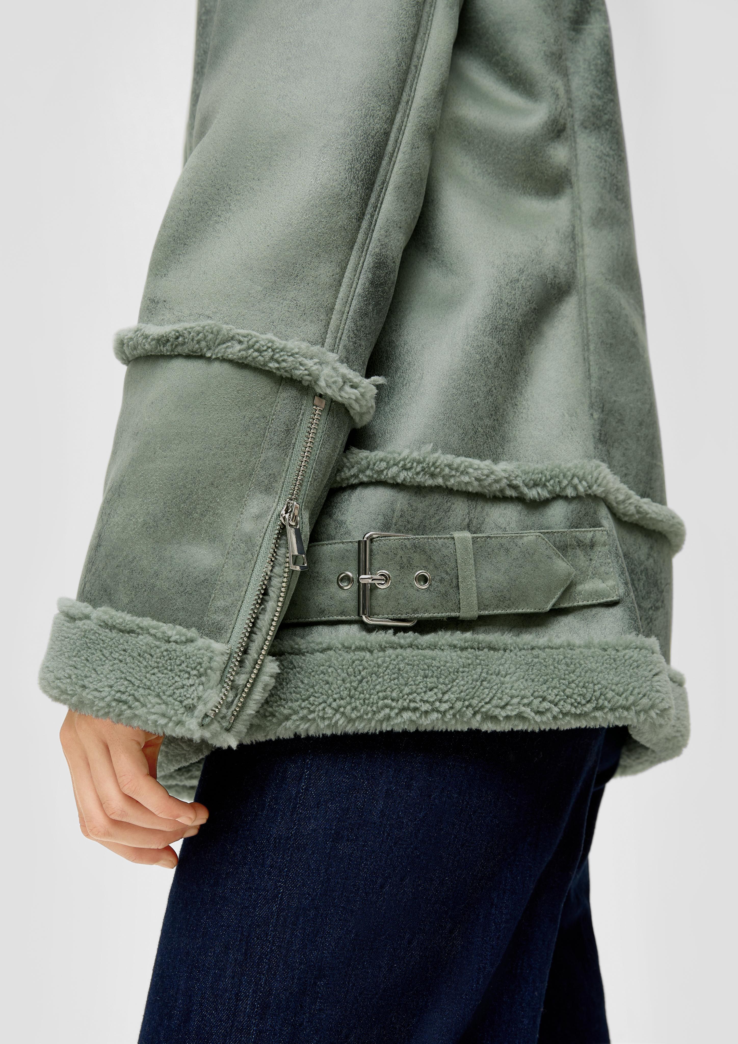 Jacke aus Lederimitat im Aviator-Stil  2134826-7210