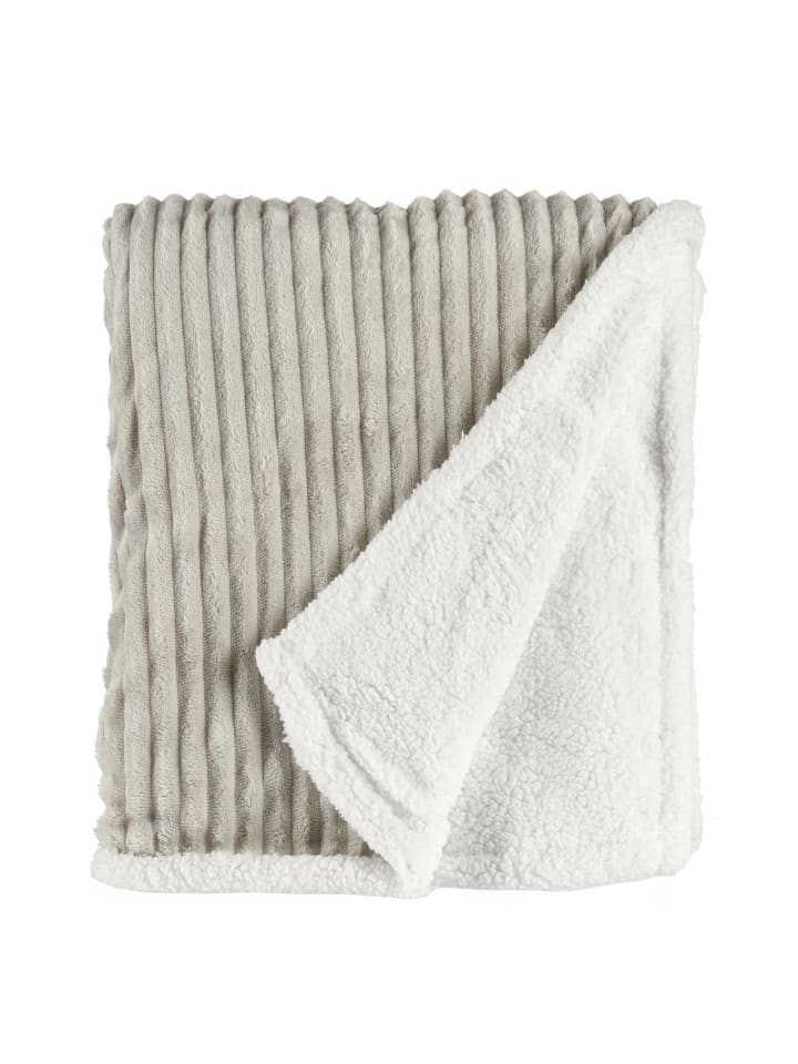 GIFTDECOR Winterdecke in grau günstig kaufen onesize
