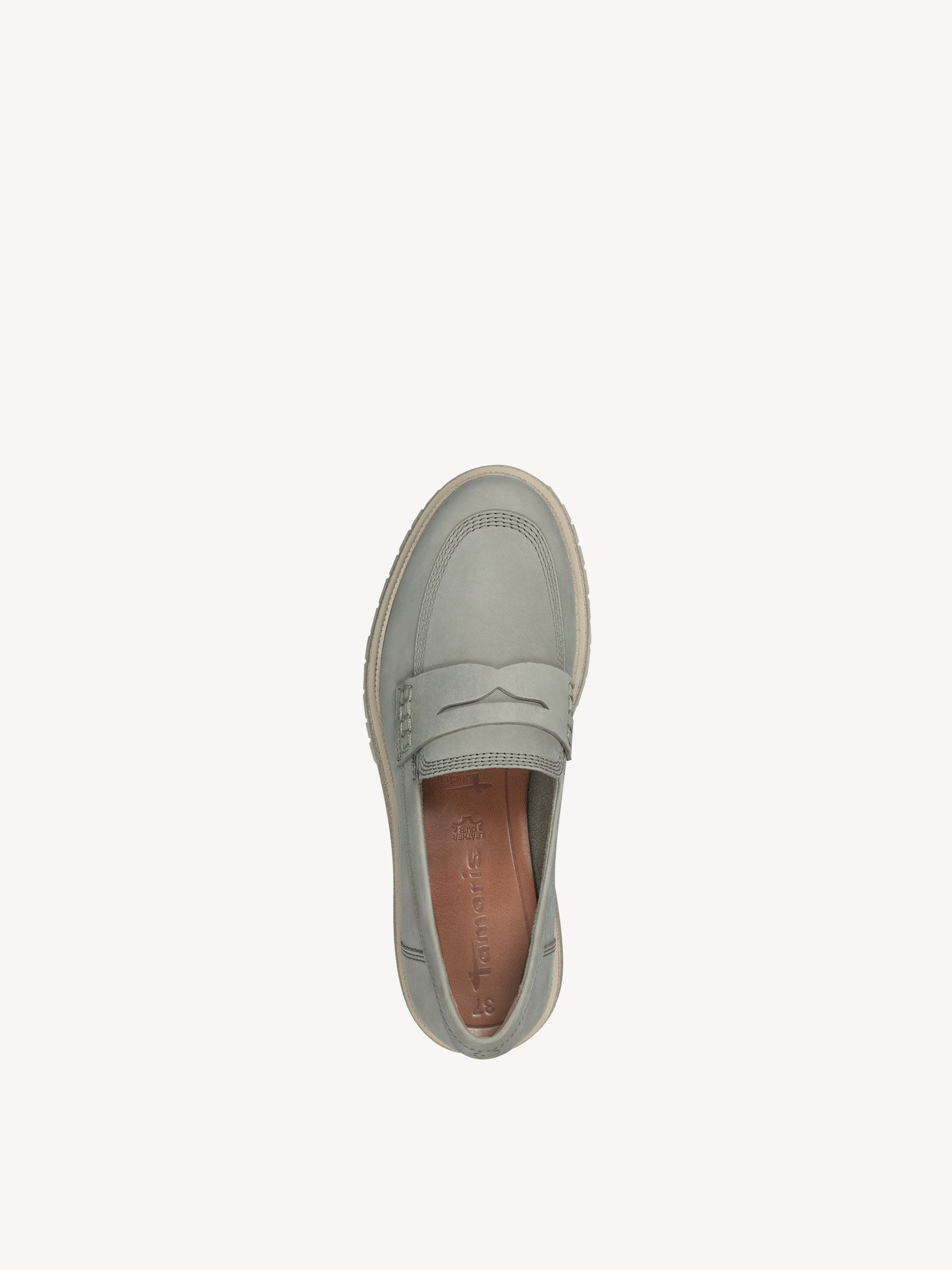 Slipper en cuir - vert