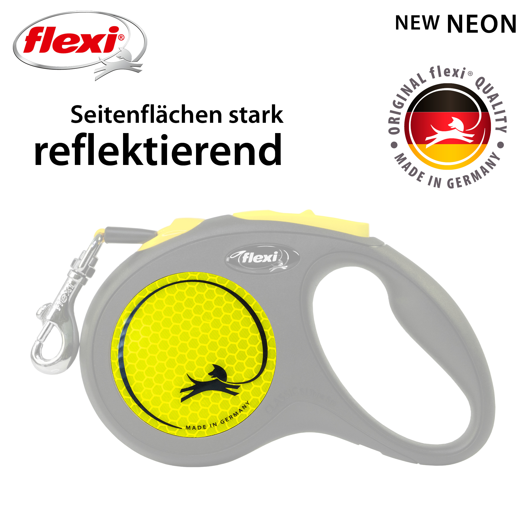 Flexi Hundeleinen Flexi New Neon Gurt neon S