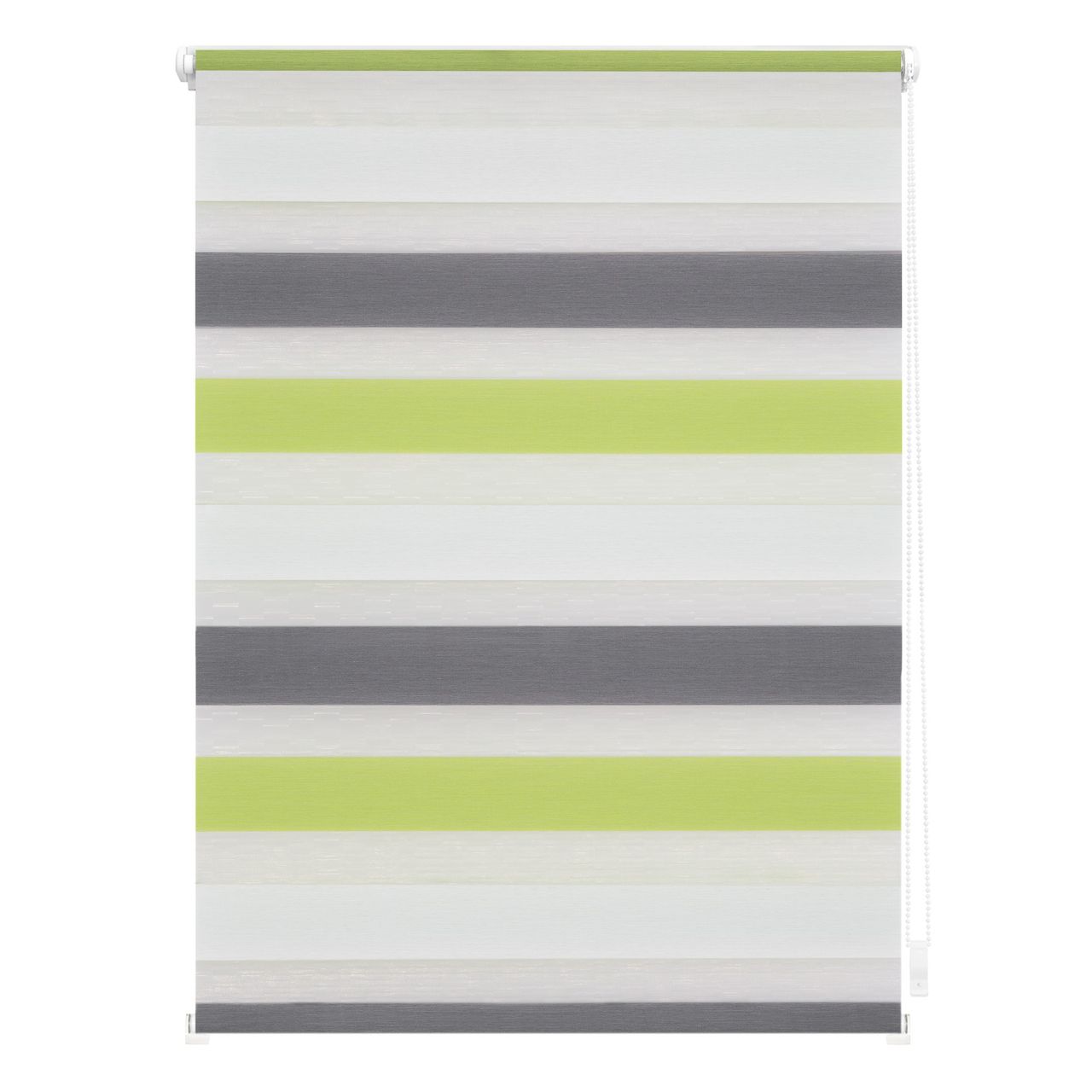 Lichtblick Duo-Rollo Klemmfix, ohne Bohren, Bunt - Grün - Grau - Anthrazit, 70 x 150 cm (B x L)