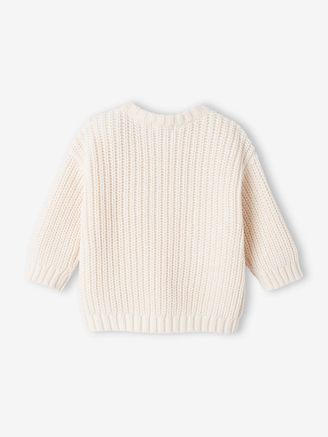 Vertbaudet Baby Strickpullover Oeko-Tex - wollweiß