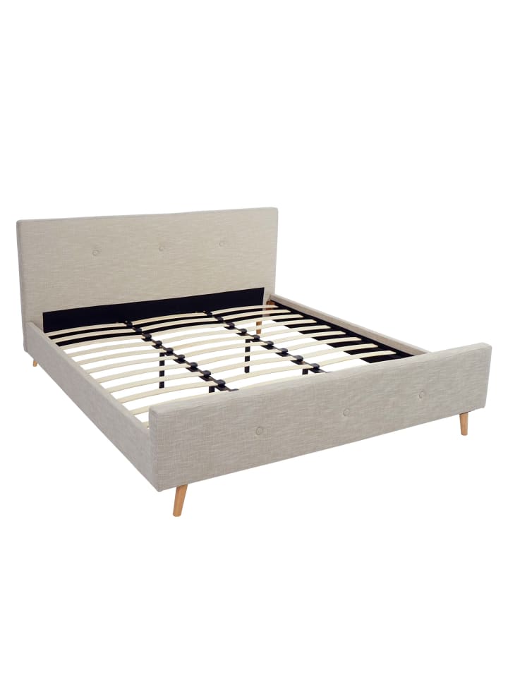 MCW Polsterbett J98 mit Lattenrost, 180x200cm creme-beige günstig kaufen onesize