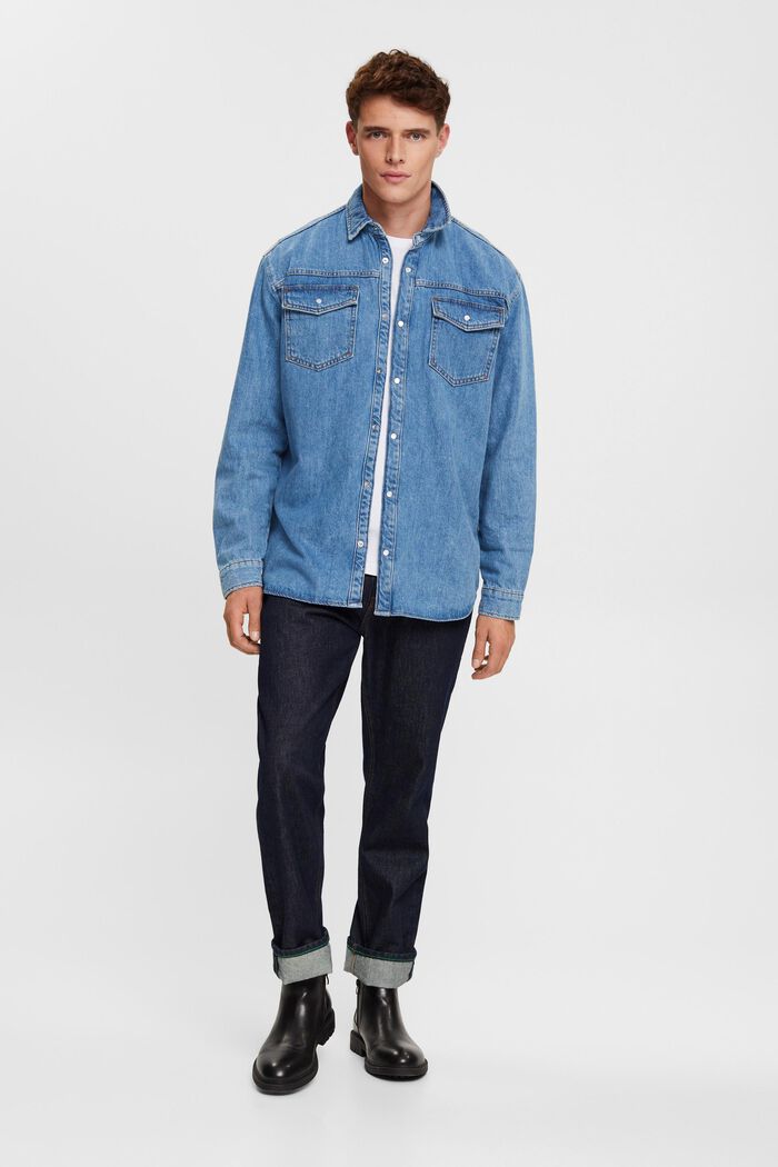 Denim-Hemd im Relaxed Fit