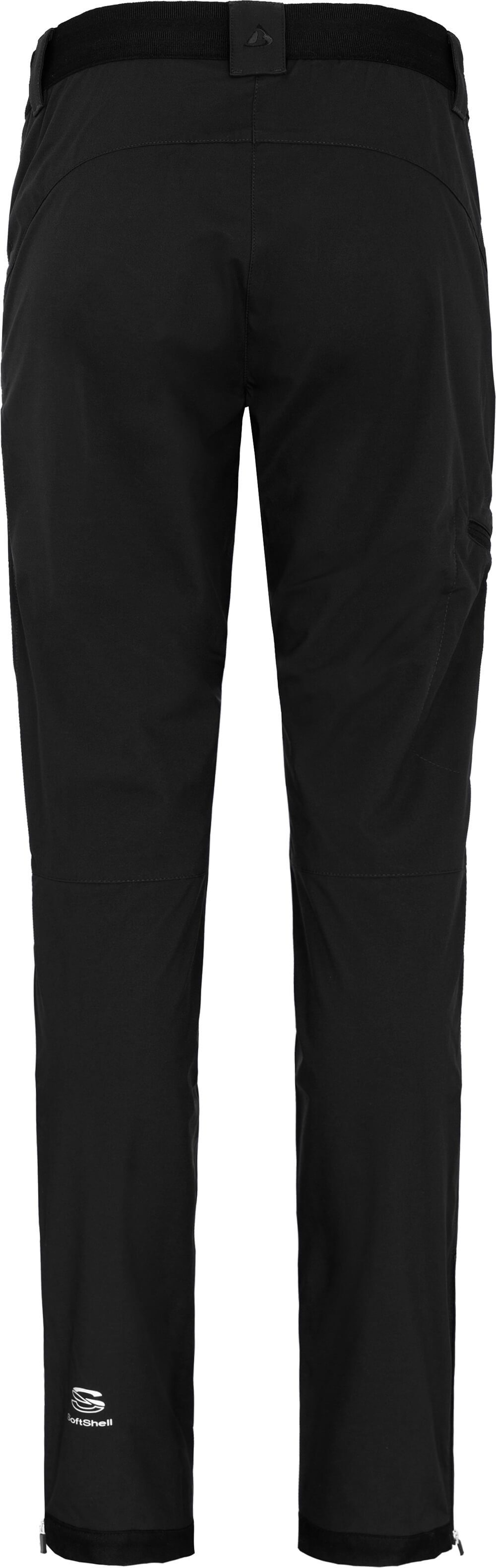 Bergson Outdoorhose TESSE COMFORT (slim) Damen Softshellhose, winddicht, strapazierfähig, Kurzgrößen, schwarz