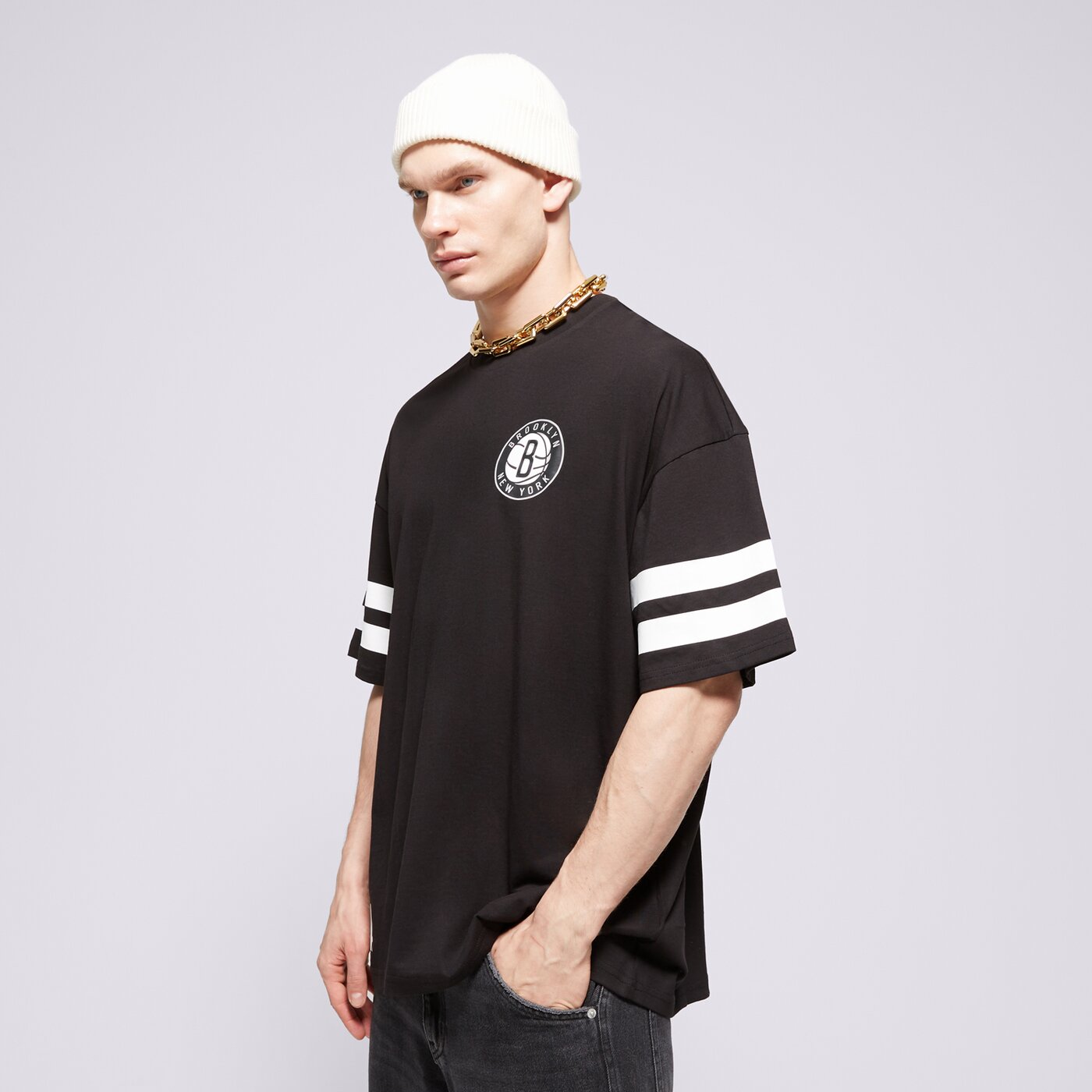 NEW ERA T-SHIRT NBA ARCH OS NETS BROOKLYN NETS Schwarz