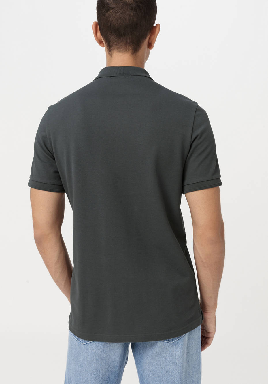 Poloshirt Zwirnjersey aus reiner Bio-Baumwolle