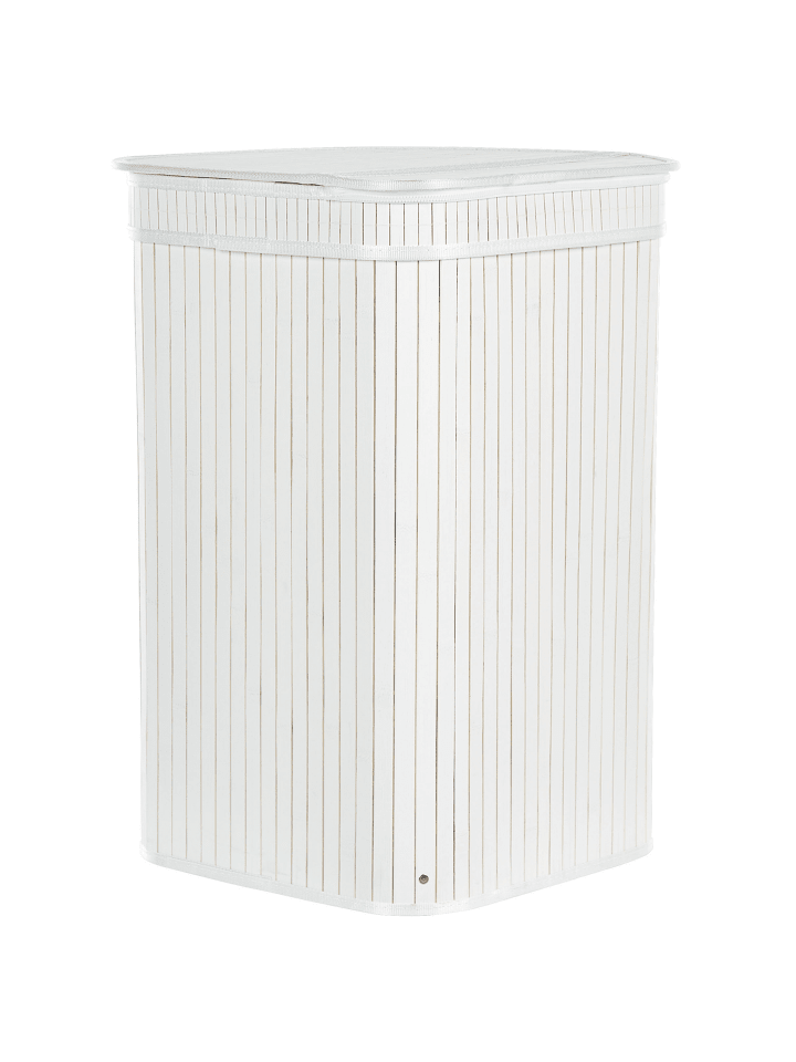 Beliani Wäschekörbe BADULLA in Weiß - (W) 42 x (H) 60 x (L) 35 cm günstig kaufen onesize