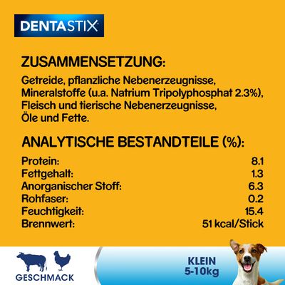 Zahnpflege Snack: Pedigree Dentastix für kleine Hunde (5-10 kg)