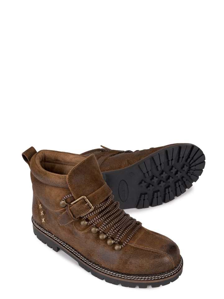 Stockerpoint Stockerpoint Trachtenstiefel Tiago in hellbraun gespeckt günstig kaufen