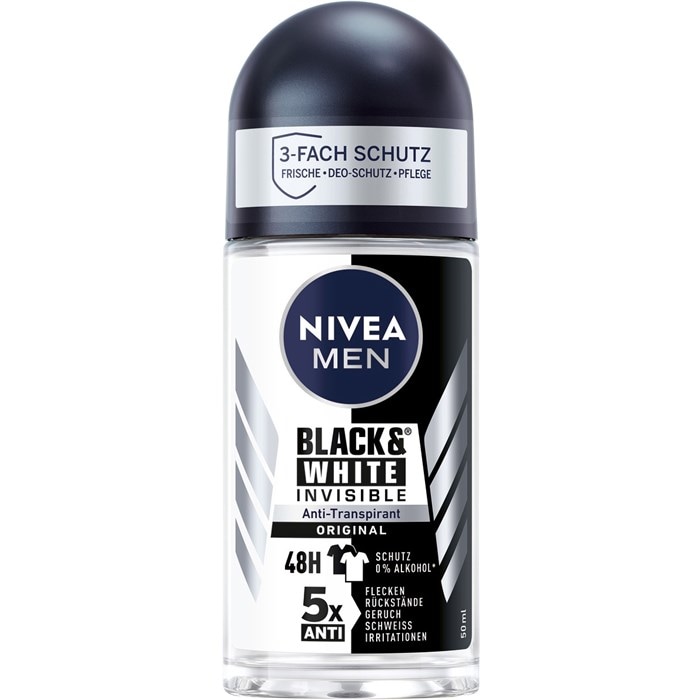 Black & White Deodorant Roll-On