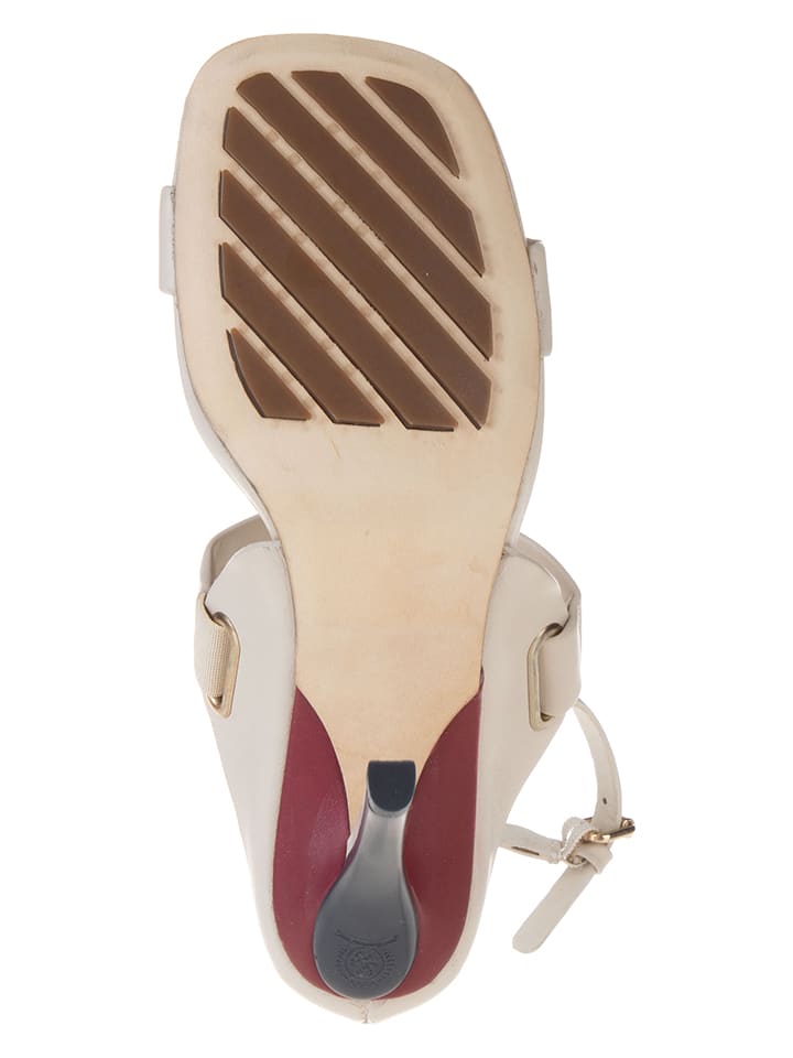 Tommy Hilfiger Shoes Leder-Sandaletten in Weiß günstig kaufen