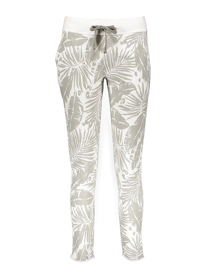 Juvia Sweathose in Weiß/ Grau günstig kaufen