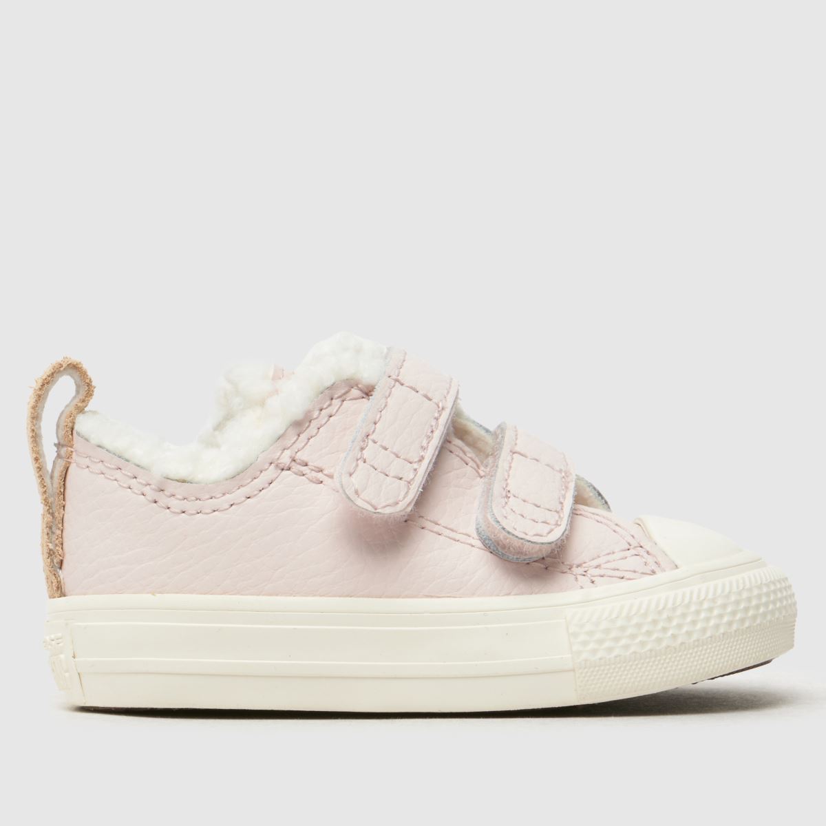 Converse ljusrosa all star lo sherpa 2v flickor småbarnssneakers