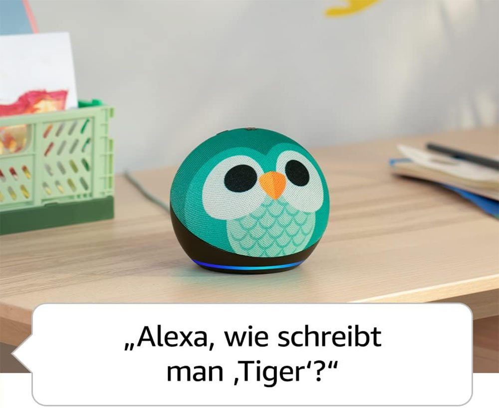 Amazon Echo Dot Kids (5. Gen., 2022) / Alexa / Drachen Design Bluetooth-Lautsprecher