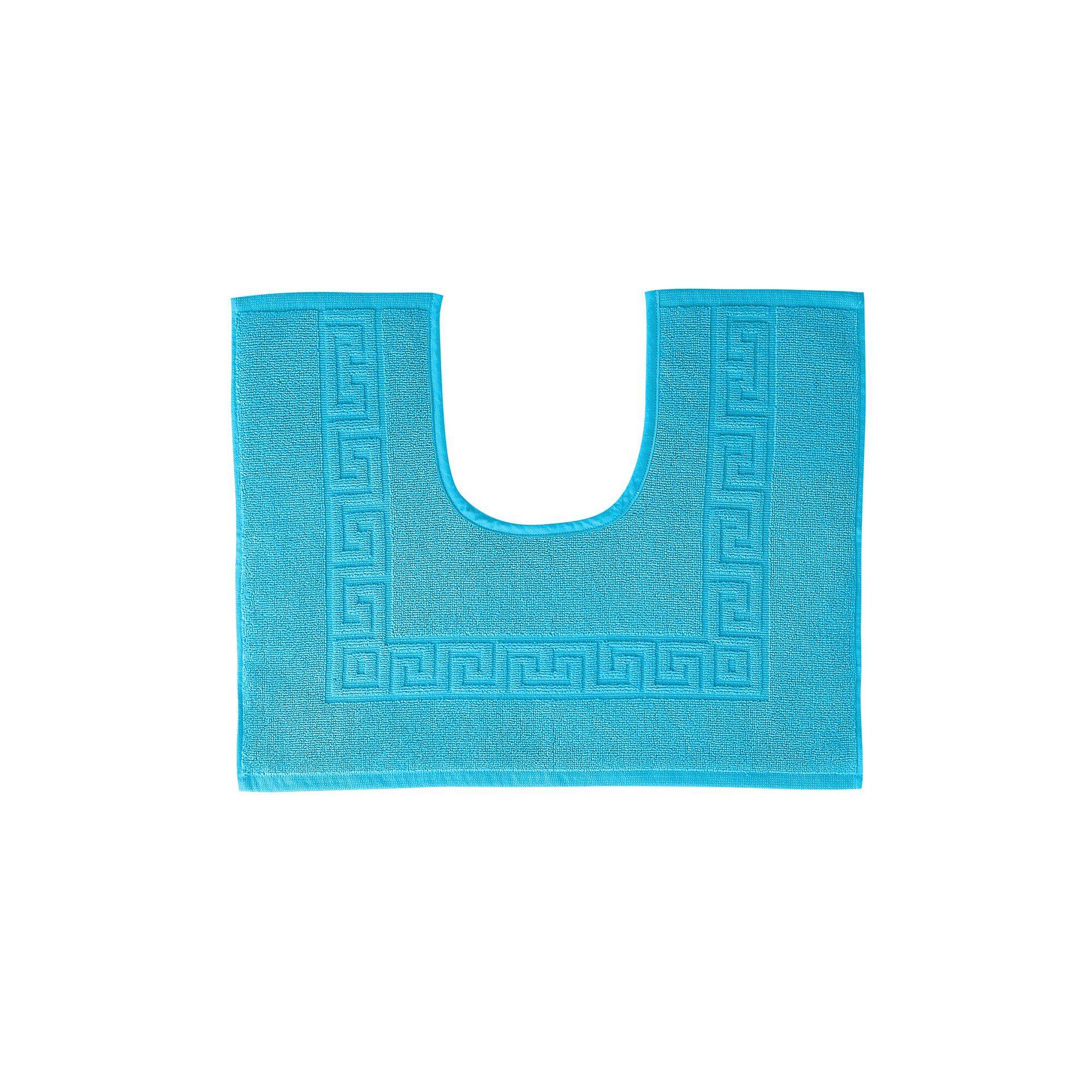 Tapis de bain éponge liteau motif frise grecque