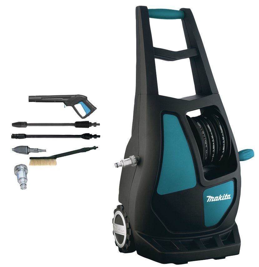 Makita Hochdruckreiniger HW132, Druck max: 140 bar, 2100 W, Fördermenge max: 420 l/h, 2100 Watt, 140 bar