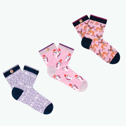 Socks We wish you a pink christmas pink