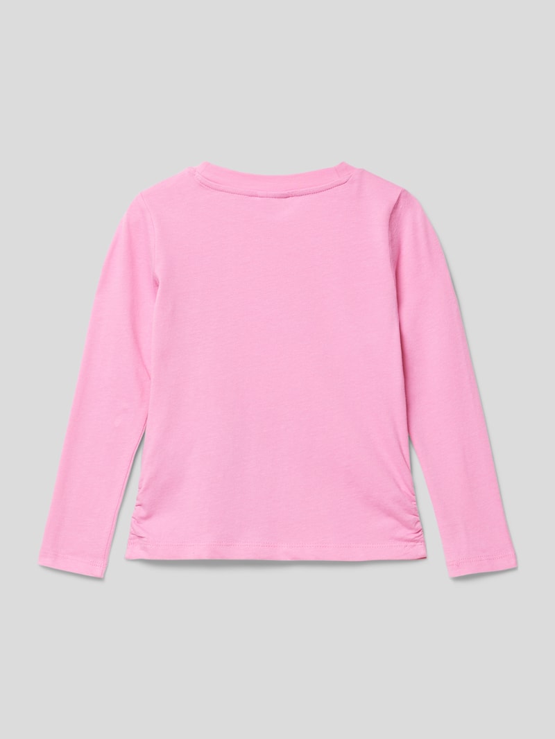 Sweatshirt mit Rundhalsausschnitt in pink