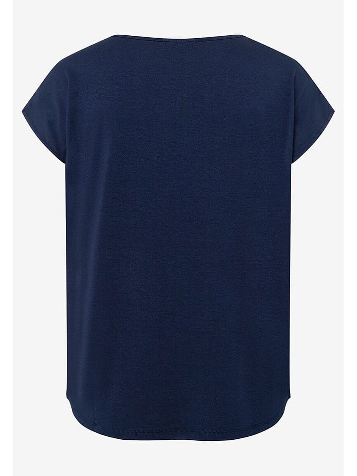 More & More Bluse in Beige/ Dunkelblau günstig kaufen