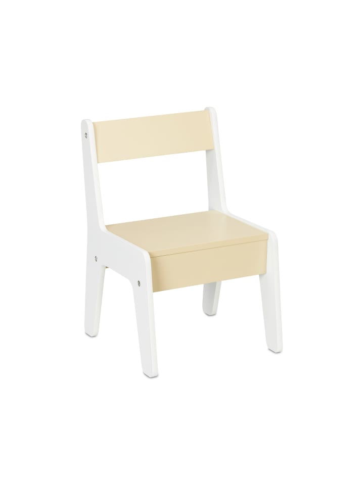 relaxdays 3-tlg. Kindersitzgruppe in Weiß/ Beige günstig kaufen onesize