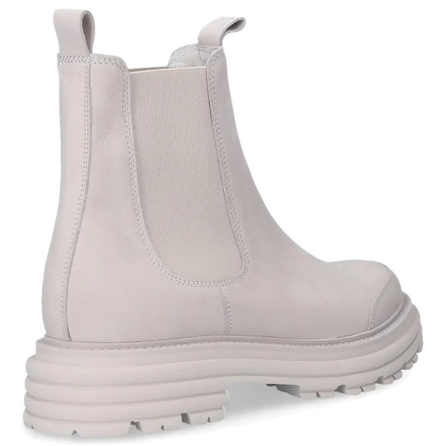 305 SOBE - Chelsea Boots ELAINE Nubukleder - beige