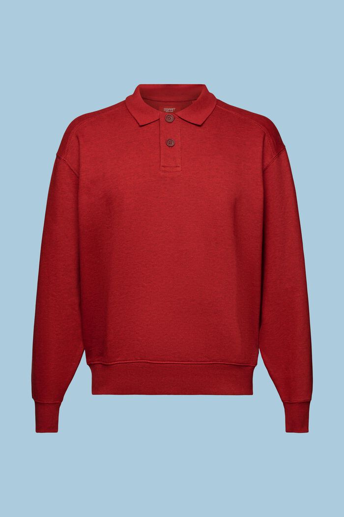 Langärmliges Polo-Sweatshirt