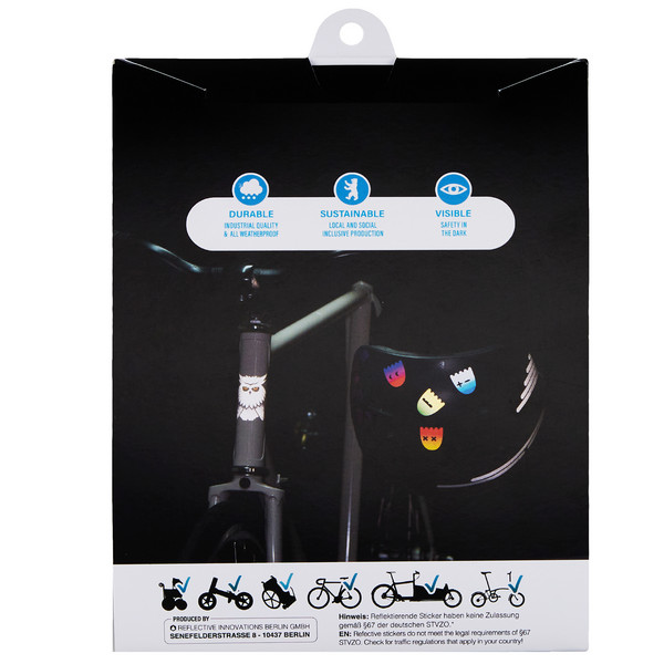 REFLECTIVE 4ER GLOBETROTTER LOGO SET - Fahrradzubehör