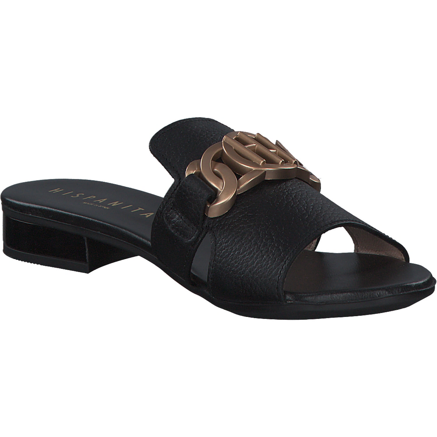 Hispanitas Schuhe Lena HV243268, Plateau-Pantoletten, Damen, Schwarz