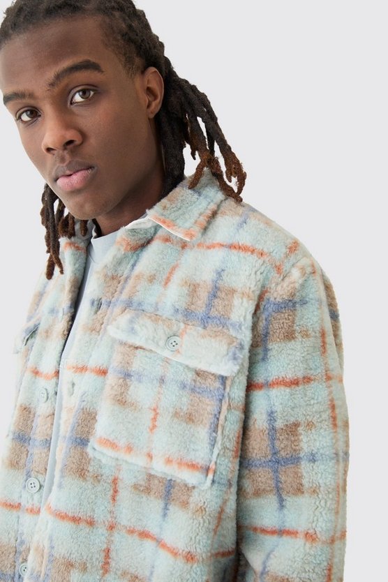 Kariertes Borg-Overshirt