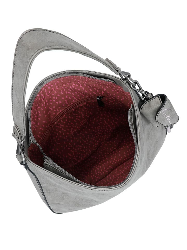 Fritzi aus Preußen Schultertasche in Grau - (B)5 x (H)33 x (T)36 cm günstig kaufen onesize