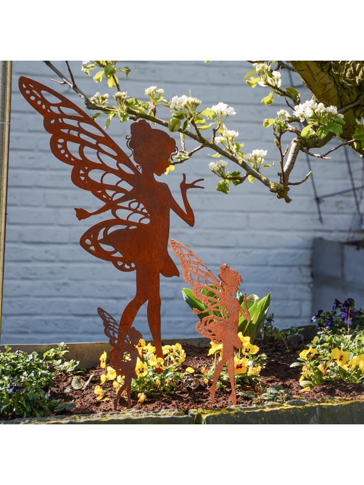 UNUS Gartenstecker Rost Elfe in Braun günstig kaufen
