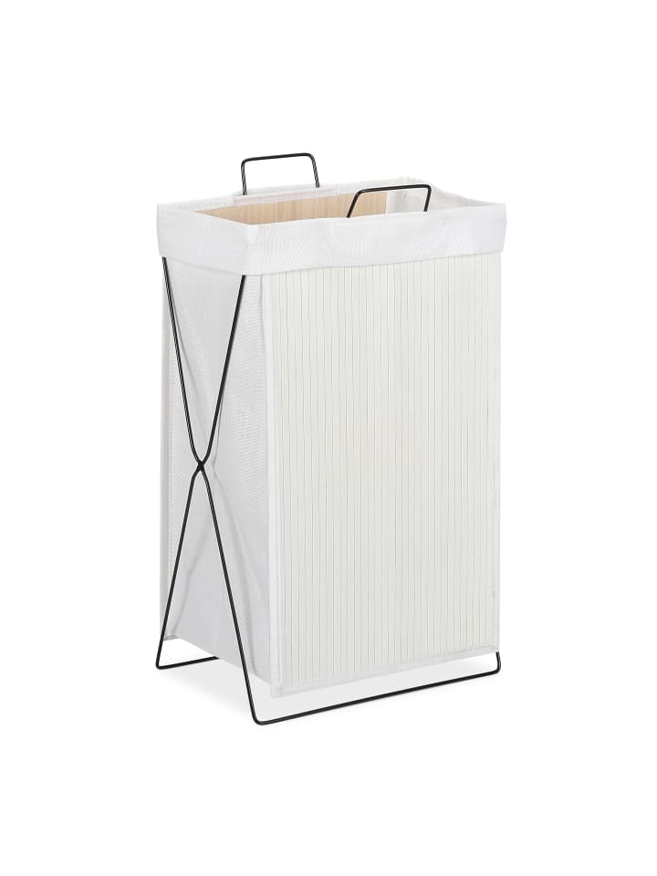 relaxdays Wäschekorb in Weiß - (B)38x (H)61 x (T)22 cm günstig kaufen onesize