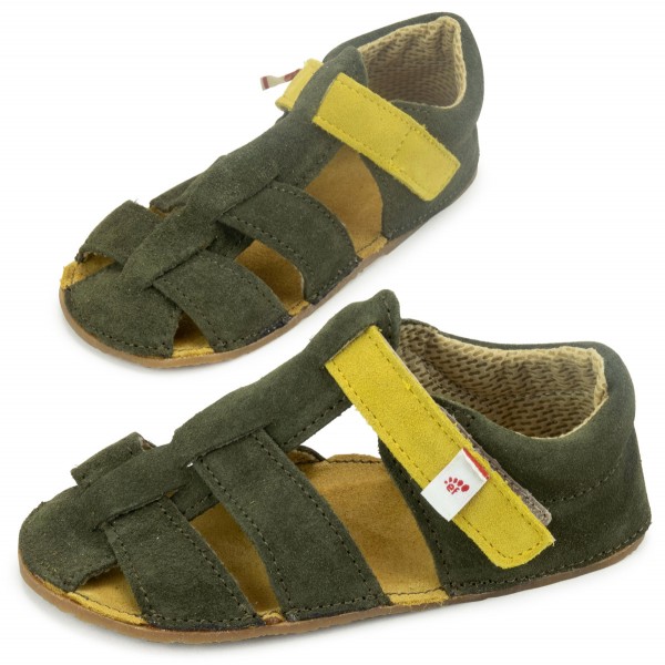 EF Barefoot Kids ~ Sam Leder Sandale ~ Grün
