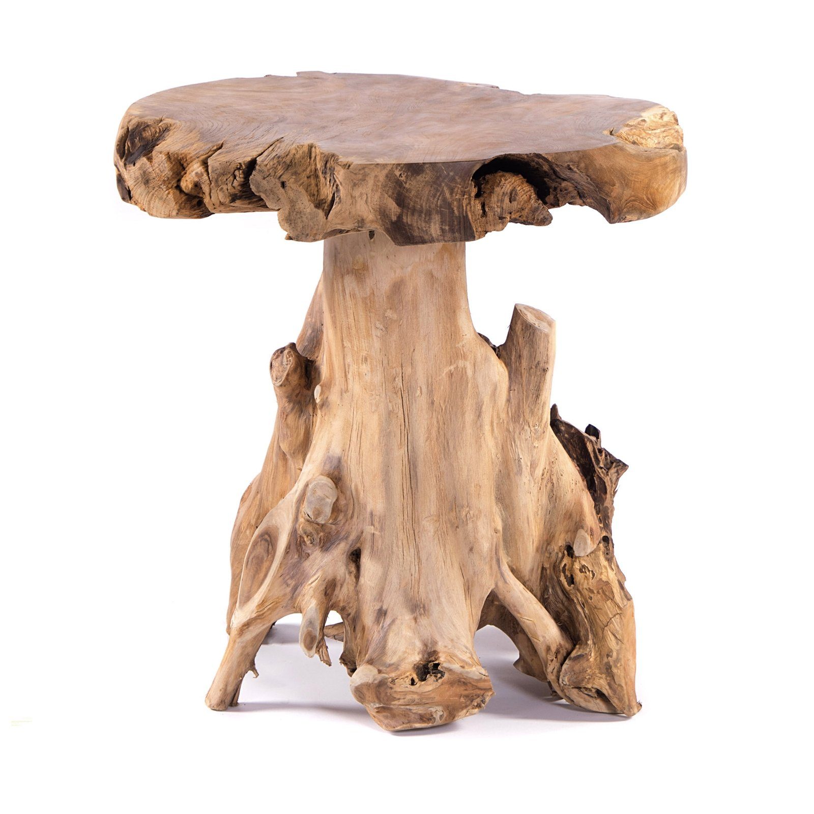 CREEDWOOD Barschrank BAUMSTAMM BAR TISCH 